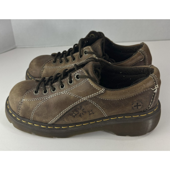 Dr Martens Vtg 90s Y2K Daisy 12283 Women's 9 Leather Oxford Chunky Shoes *Flawed - Picture 14 of 16